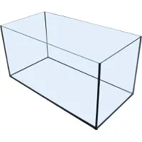 Merkloos Aquarium met zwarte kit 60x30x30 cm