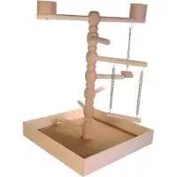 Trixie speelplaats hout voor agapornis en parkiet - 41x41x55 cm