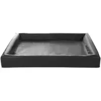 Bia bed kunstleer hoes hondenmand zwart -7 120x100x15 cm