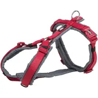 Trixie hondentuig premium trekking rood/grijs L 70-85x2,5 cm