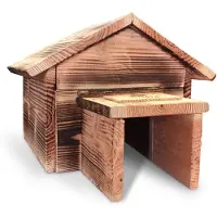 Utopia egelhuis gebrand douglas hout 48x38x29 cm