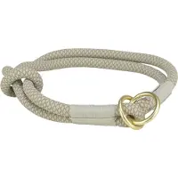 Trixie halsband hond soft half-slip grijs/lichtgrijs 55x1 cm