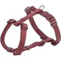 Trixie hondentuig premium h-tuig sangria rood 42-60x1,5 cm