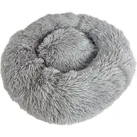SAZZZ hondenmand fluffy lichtgrijs 52x52x13 cm