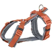 Trixie hondentuig premium trekking roest bruin/grafiet grijs 62-74x2,5 cm
