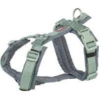 Trixie hondentuig premium trekking salie groen/grafiet grijs 44-53x2 cm