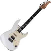 Mooer GTRS Guitars Professional 800 Olympic White Intelligent Guitar met gigbag