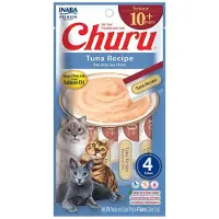 Ciao Churu Puree Senior 10+ Kattensnack Tuna 4 X 14 Gr