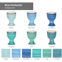 MamboCat Set van 6 eierdopjes Blauw - 24327040