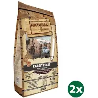 NATURAL GREATNESS 2x6 kg rabbit light&fit hondenvoer