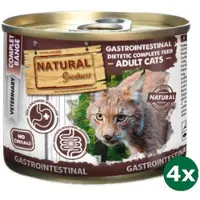 NATURAL GREATNESS cat gastrointestinal dietetic junior / adult kattenvoer 4x 200 gr