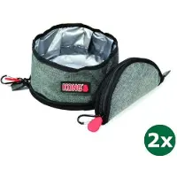 Kong opvouwbare drink- / voerbak 2x 2 ltr