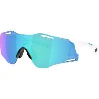 Oakley - Zonnebrillen - Cybr Zero Polished White Prizm Sapphire voor Unisex - Wit