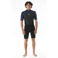 Rip Curl Omega Classic 2 Mm Spring Shorty Met Korte Mouwen En Rits Op De Rug