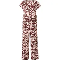 Vila Jumpsuit 'VIGRAF' roestbruin / wit