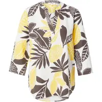s.Oliver Blouse bruin / geel / wit