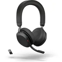 Jabra Evolve2 75 USB A Draadloze Office Headset Zwart