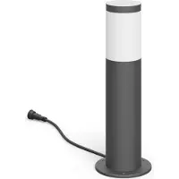 Philips Utrecht sokkellamp voor buiten - laagspanning - antraciet - warmwit licht - 6 W