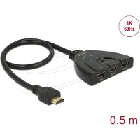 DeLOCK 18600 HDMI-switch Ultra HD-geschikt 3840 x 2160 Pixel