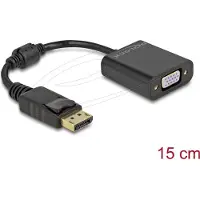DeLOCK Adapter DisplayPort 1.2 male to VGA female black