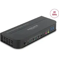 DeLOCK 2x HDMI KVM-switch 4K 60 Hz met USB 3.0 en audio