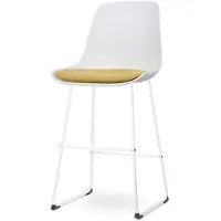 Nolon Barstoel Nino-Liv | kunststof wit 44.5x110.5x51.5 cm barkrukken | NADUVI