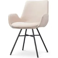 Nolon Eetkamerstoel Noa-Eef | chenille beige 61.5x88x56.5 cm eetkamerstoelen | NADUVI