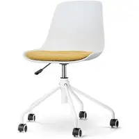 Nolon Bureaustoel Nout-Liv | kunststof wit 44.5x85x51.5 cm bureaustoelen | NADUVI