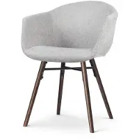 Nolon Eetkamerstoel Nena-Otis | chenille grijs 59.5x83x56 cm eetkamerstoelen | NADUVI