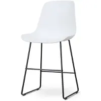 Nolon Barstoel Nino-Pip | kunststof wit 44.5x100.5x51.5 cm barkrukken | NADUVI