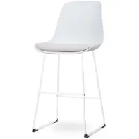 Nolon Barstoel Nino-Liv | kunststof wit 44.5x110.5x51.5 cm barkrukken | NADUVI