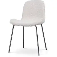 Nolon Eetkamerstoel Nora-Fé bouclé | teddystof beige 52.5x83.5x54 cm eetkamerstoelen | NADUVI