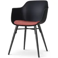 Nolon Eetkamerstoel Nena-Liz | kunststof zwart 56x82x55 cm eetkamerstoelen | NADUVI