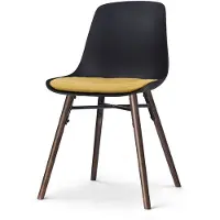 Nolon Eetkamerstoel Nena-Liv | kunststof zwart 44.5x84x51.5 cm eetkamerstoelen | NADUVI