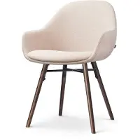 Nolon Eetkamerstoel Nena-Mae | chenille beige 57.5x86x59.5 cm eetkamerstoelen | NADUVI