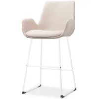 Nolon Barstoel Nino-Eef | chenille beige 61.5x105.5x56.5 cm barkrukken | NADUVI