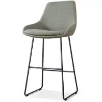 Nolon Barstoel Nino-Isa | chenille groen 54x112x54 cm barkrukken | NADUVI