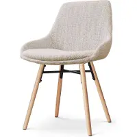 Nolon Eetkamerstoel Nena-Mae | chenille beige 54x86.5x54 cm eetkamerstoelen | NADUVI