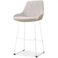 Nolon Barstoel Nino-Isa | chenille beige 54x112x54 cm barkrukken | NADUVI