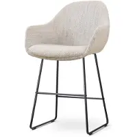 Nolon Barstoel Nino-Mae | chenille beige 57.5x103x59.5 cm barkrukken | NADUVI