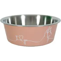 Zolux love voerbak hond roze 17,8 cm 1,2 ltr