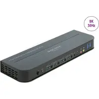 DeLOCK DisplayPort 1.4 KVM Switch 8K 30 Hz with USB 3.0 and Audio
