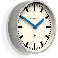 Newgate Luggage - wandklok - Verzinkte uitvoering met blauwe wijzers