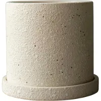 DBKD Grow pot Ø13 cm met schotel Creme structure
