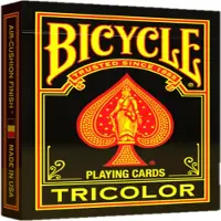 Bicycle - Pokerkaarten - 88 x 63 mm - Tricolor