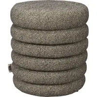 Dutchbone Poef Fern Stool Black