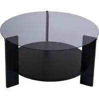 Skye Decor Salontafel Clara rookglas | glas zwart 75x40x75 cm salontafels | NADUVI