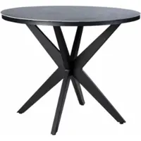 Yoi Tuintafel Calma High Dining Rond Zwart Slate 120 cm