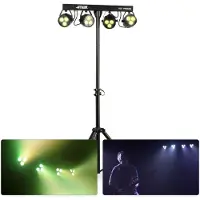 Max PartyBar4 met RGBW LEDs 3x 3W incl. statief en remote