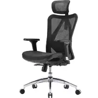 Sihoo Bureaustoel / draaistoel M57-M111 stof / netstof zwart